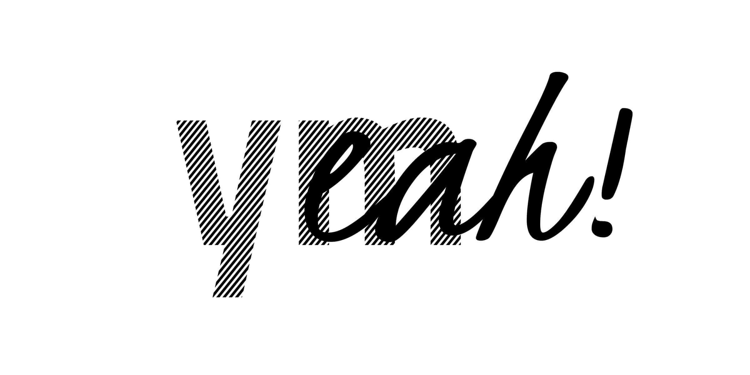 Schriftzug „Yellowmonkey Yeah!“
