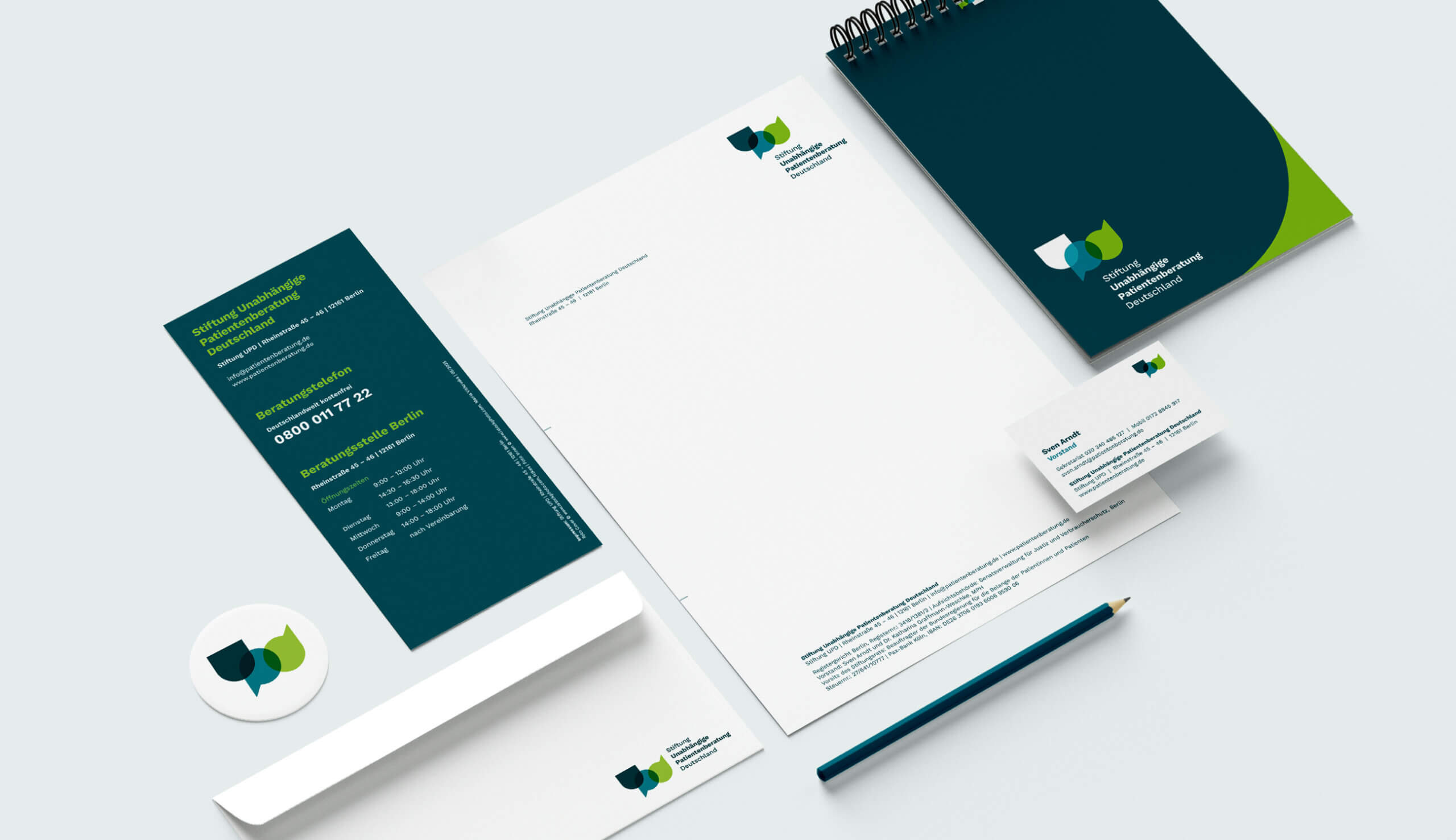 Geschäftsausstattung Stiftung UPD