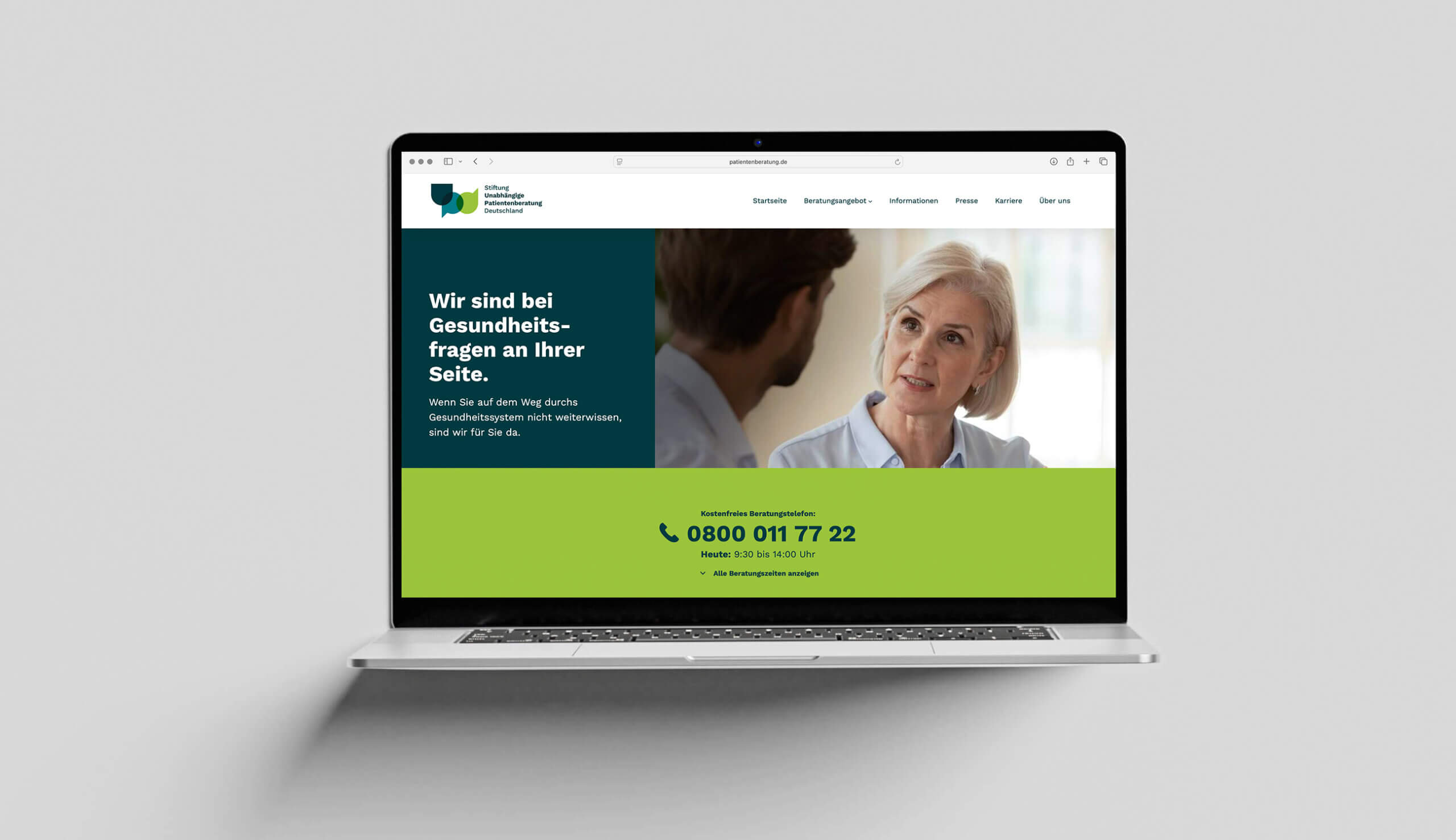 Webseite Stiftung UPD